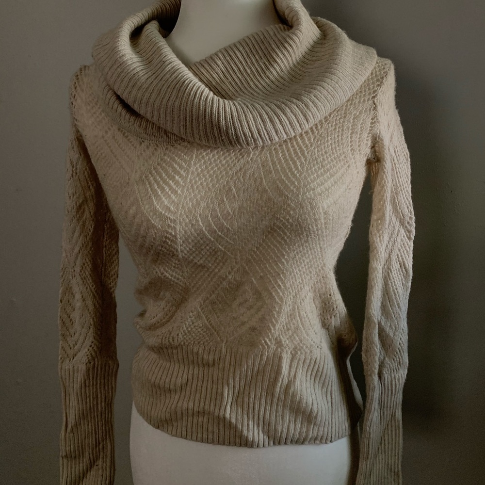 Women's swoop neck sweater